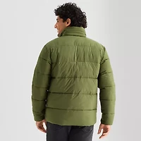 St. John's Bay Mens Adaptive Hidden Access Opening Midweight Big and Tall Puffer Jacket