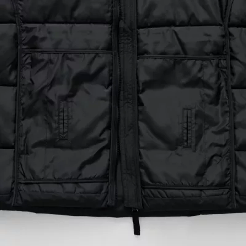 St. John's Bay Mens Adaptive Hidden Access Opening Midweight Big and Tall Puffer Jacket
