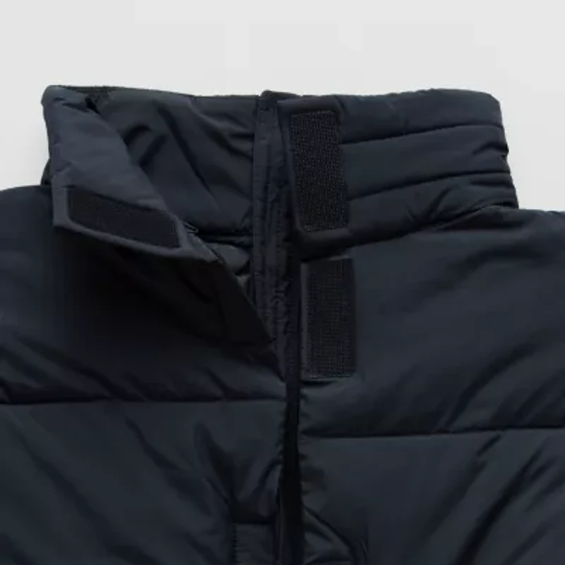 St. John's Bay Mens Adaptive Seated Wear Midweight Big and Tall Puffer Jacket