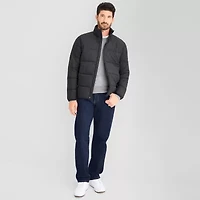 St. John's Bay Mens Adaptive Seated Wear Midweight Big and Tall Puffer Jacket