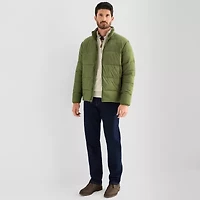 St. John's Bay Mens Adaptive Seated Wear Midweight Big and Tall Puffer Jacket