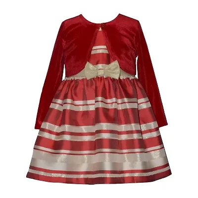 Bonnie Jean Toddler Girls Striped Dress Set