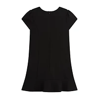 Byer California Big Kid Girls Short Sleeve A-Line Dress