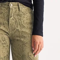 a.n.a Womens High Rise Animal Print Wide Leg Jean