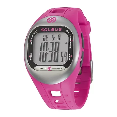 Soleus Tempo Womens Accelerometer Pink Digital Fitness Watch