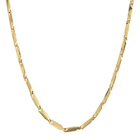 Mens Stainless Steel & Gold-Tone IP 24" 3mm Link Chain