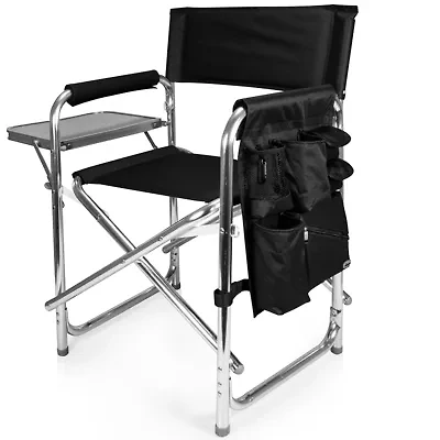 Picnic Time® Folding Sports Chair + Side Table