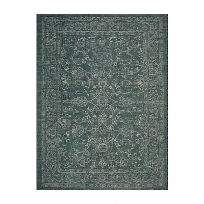 Safavieh Courtyard Collection Clarissa Oriental Indoor/Outdoor Square Area Rug