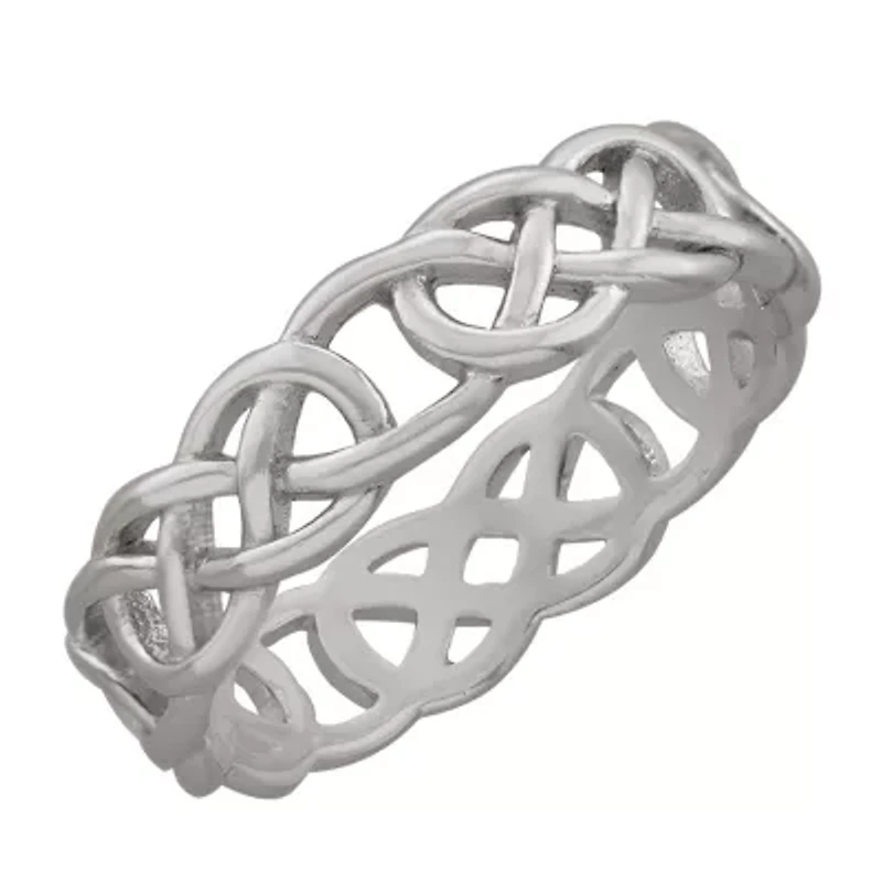 Silver Treasures Womens 5MM Sterling Silver Band