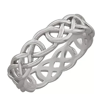 Silver Treasures Womens 5MM Sterling Silver Band