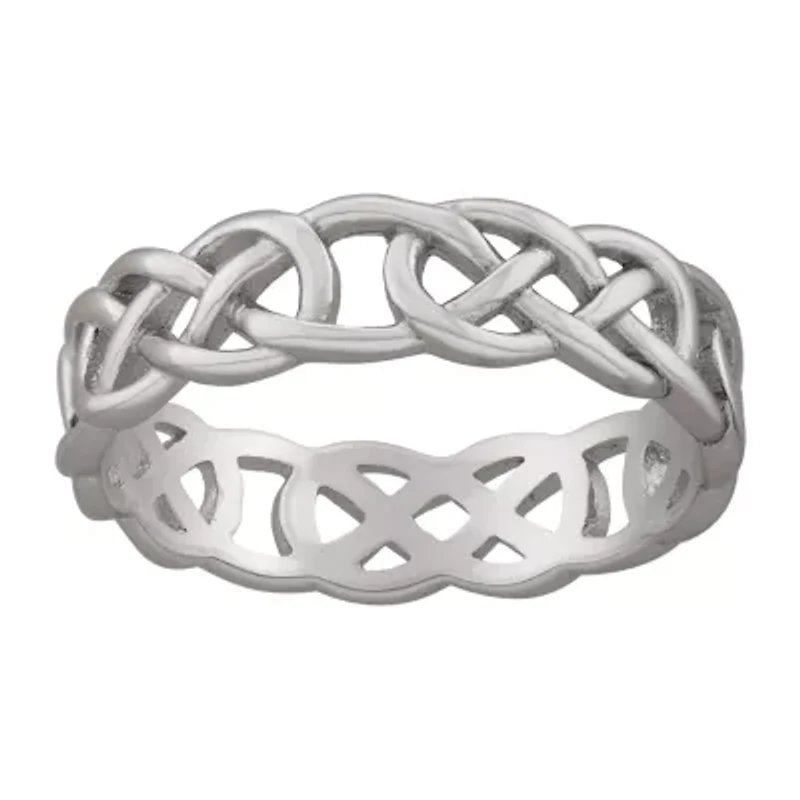 Silver Treasures Womens 5MM Sterling Silver Band