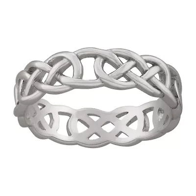 Silver Treasures Womens 5MM Sterling Silver Band