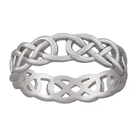 Silver Treasures Womens 5MM Sterling Silver Band