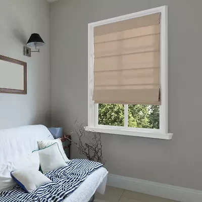 Austin Fabric Cordless Light-Filtering Roman Shade
