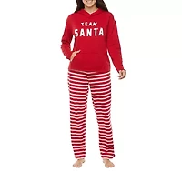 North Pole Trading Co. Team Santa Womens Long Sleeve 2-pc. Maternity Pajama Sets