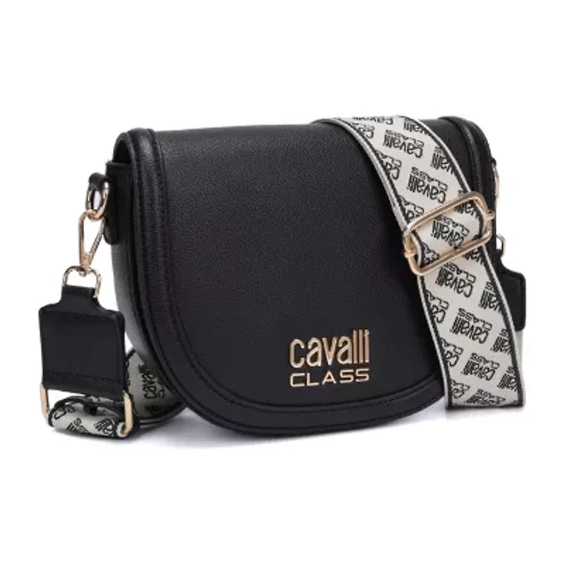 Cavalli Class Milan Saddle Crossbody Bag