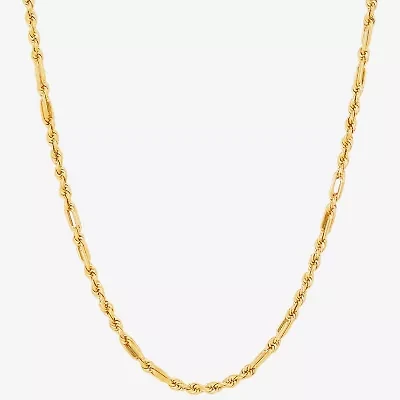 Womens 14K Gold 20 Inch Link Necklace