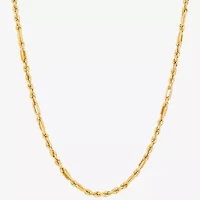 Womens 14K Gold 20 Inch Link Necklace
