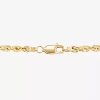 Womens 14K Gold 22 Inch Rope Chain Necklace