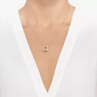 Womens 14K Tri-Color Gold 18 Inch Pendant Necklace