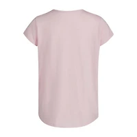 adidas Big Kid Girls Crew Neck Short Sleeve Regular Fit Graphic T-Shirt