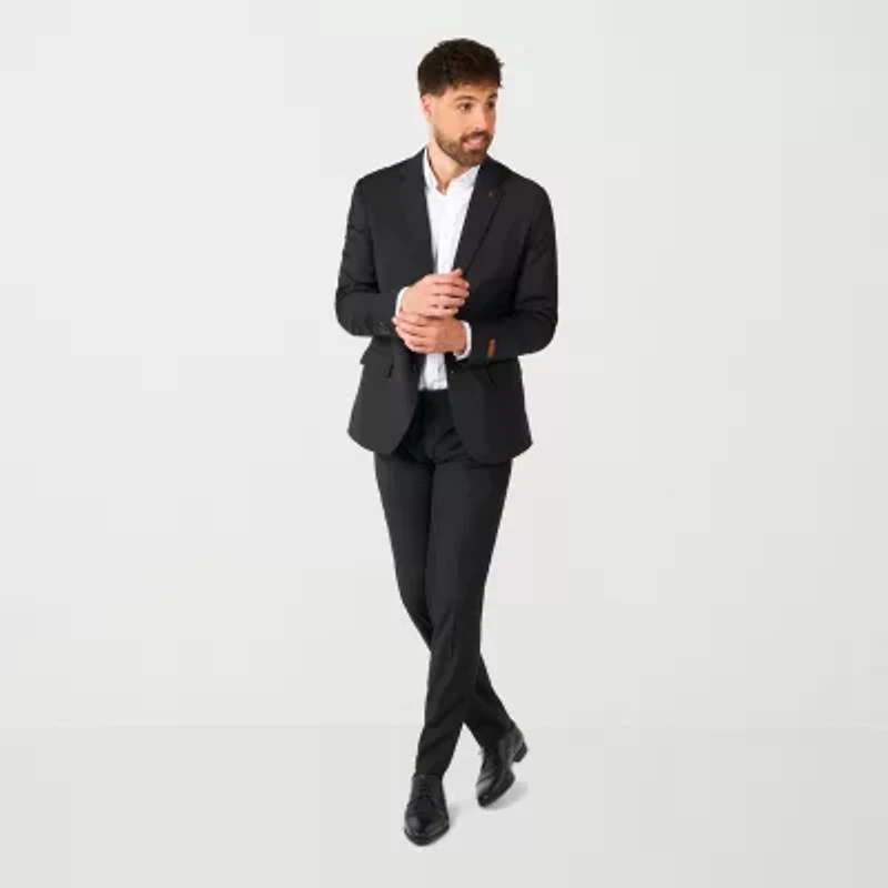 OppoSuits Casual Daily Deep Black 2-pc Suit