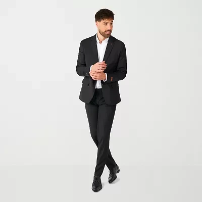 OppoSuits Casual Daily Deep Black 2-pc Suit