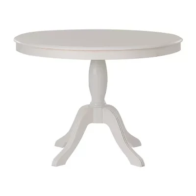 Newbern Round Wood-Top Dining Table