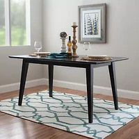 Charlet Rectangular Wood-Top Dining Table