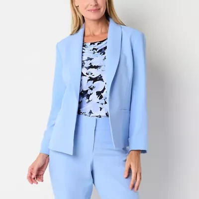 Black Label by Evan-Picone Womens Classic Fit Suit Jacket