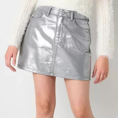 Arizona Womens Mid Rise Juniors A-Line Skirt