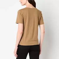 a.n.a Womens Crew Neck Short Sleeve T-Shirt