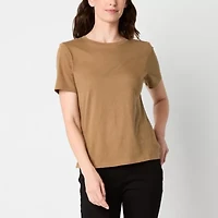a.n.a Womens Crew Neck Short Sleeve T-Shirt