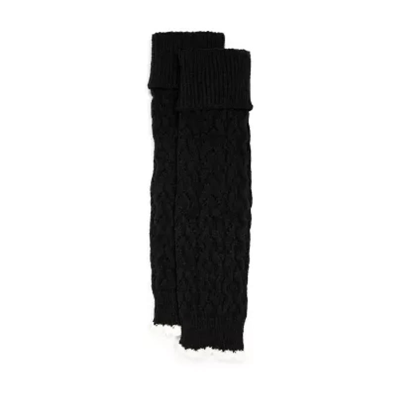 Muk Luks Tall Pointelle Womens 1 Pair Leg Warmers