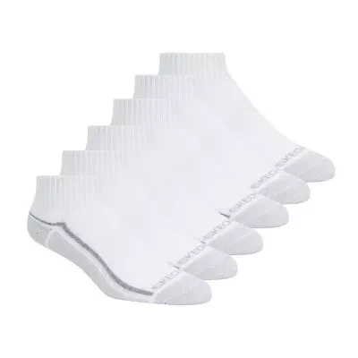 Skechers Active Womens Breathable Multi-Pack 6 Pair Quarter Ankle Socks