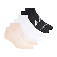 Skechers Active Womens Breathable Multi-Pack 6 Pair Quarter Ankle Socks