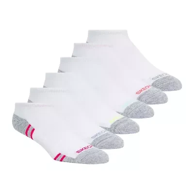 Skechers Active Womens Breathable Multi-Pack 6 Pair Low Cut Socks
