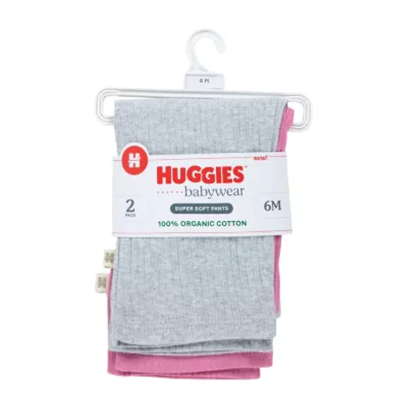 Huggies Baby Girls Mid Rise Flare Regular Fit Pull-On Pant