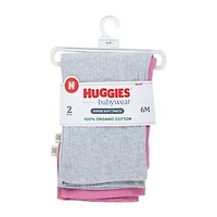 Huggies Baby Girls Mid Rise Flare Regular Fit Pull-On Pant