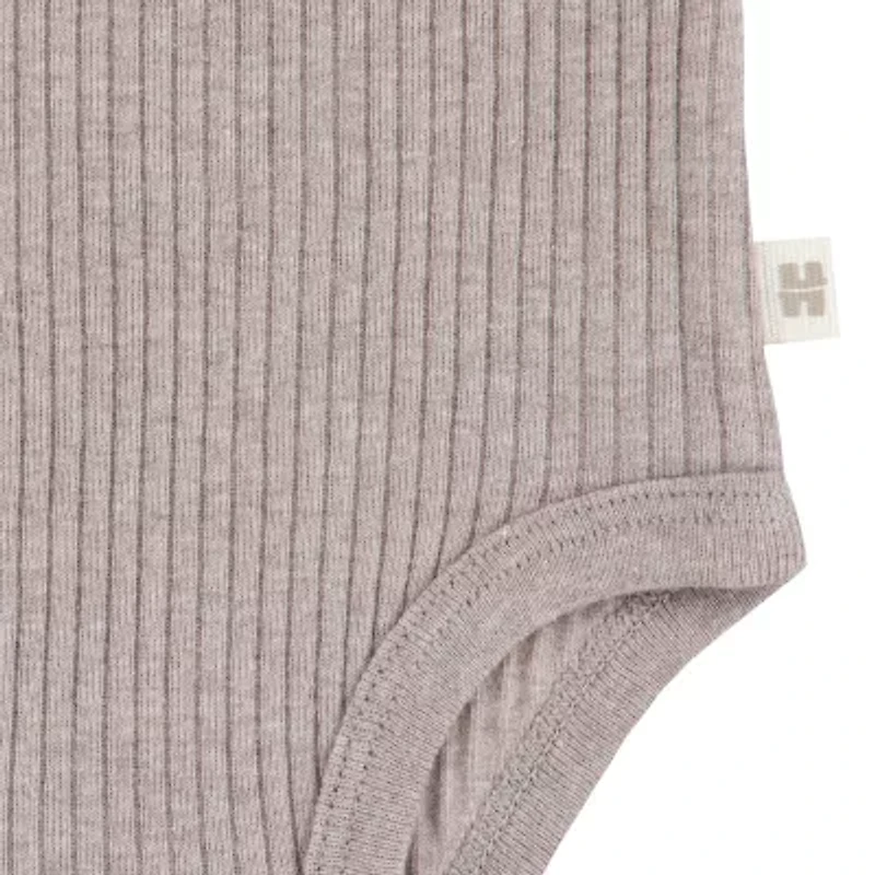 Huggies Baby Boys Crew Neck Long Sleeve Rib 2-pc. Bodysuit