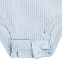 Huggies Baby Boys Crew Neck Short Sleeve Rib 3-pc. Bodysuit