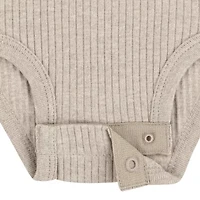 Huggies Baby Boys Crew Neck Short Sleeve Rib 3-pc. Bodysuit