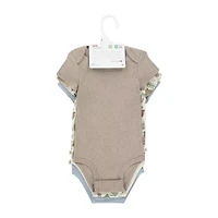 Huggies Baby Boys Crew Neck Short Sleeve Rib 3-pc. Bodysuit