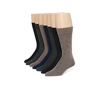 Van Heusen Fancy Dress Mens 7 Pair Crew Socks