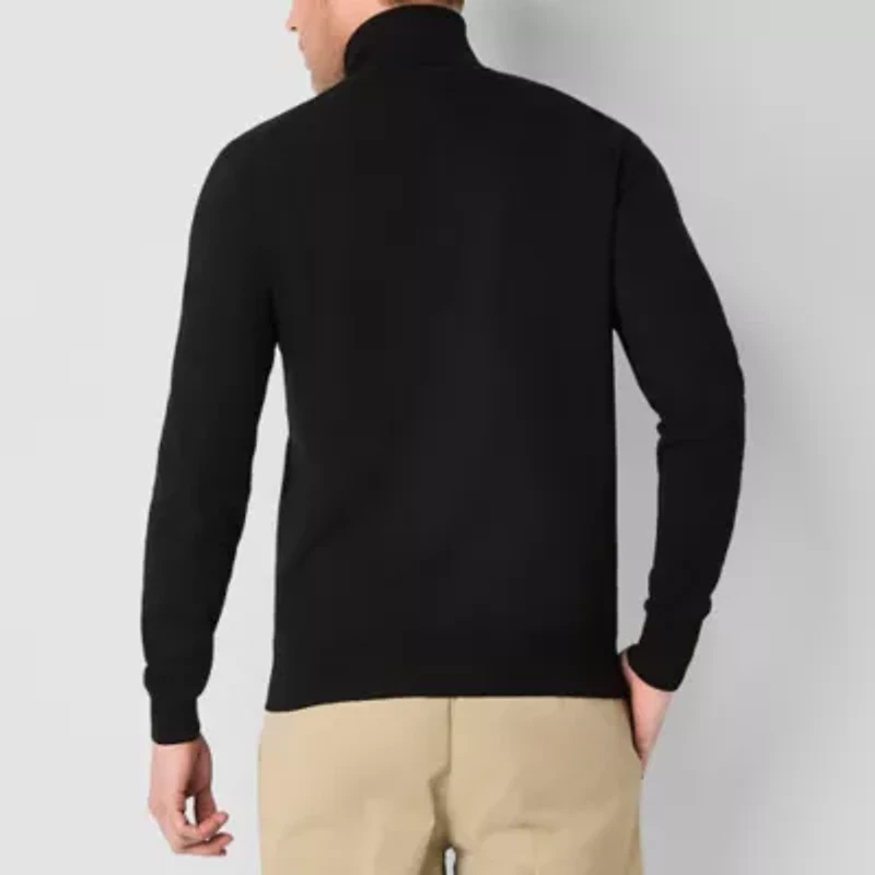 Stafford Mens Long Sleeve Regular Fit Turtleneck