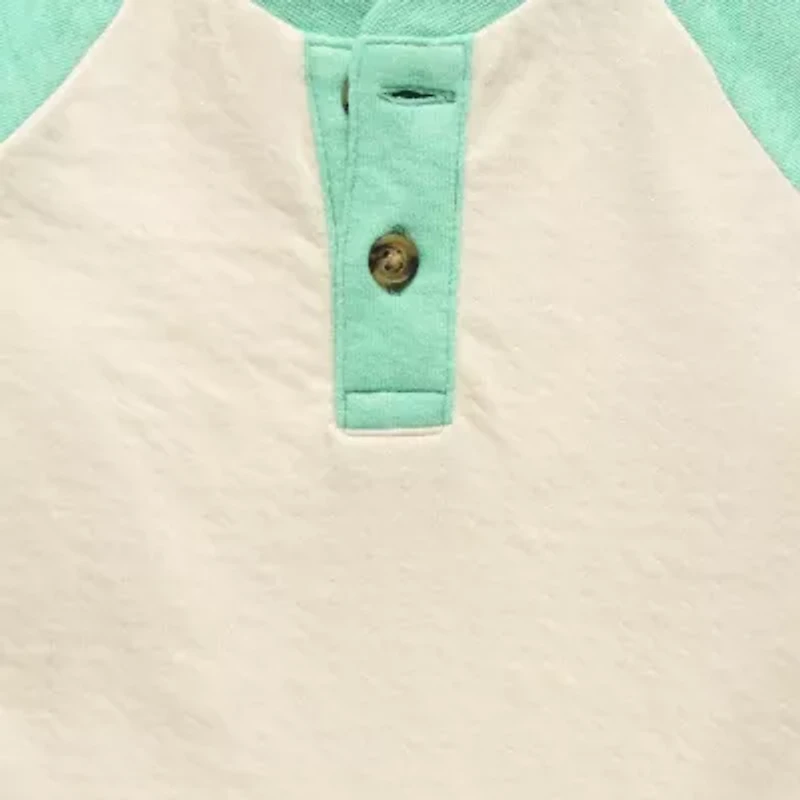 Okie Dokie Baby Boys Long Sleeve Regular Fit Henley Shirt