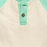 Okie Dokie Baby Boys Long Sleeve Regular Fit Henley Shirt