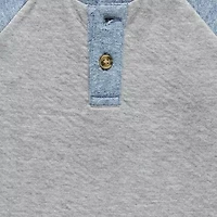 Okie Dokie Baby Boys Long Sleeve Regular Fit Henley Shirt