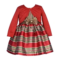 Bonnie Jean Toddler Girls Striped Dress Set