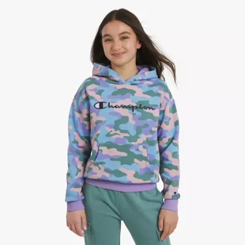 Champion Big Kid Girls Long Sleeve Fleece Active Hoodie